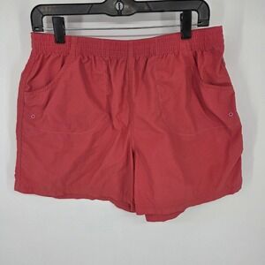 Columbia Sportswear Womens Shorts M Red Nylon Casual Activewear